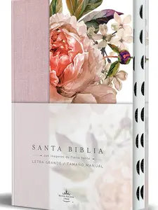 Biblia Reina Valera 1960 letra grande. Tela rosada con flores, manual con índice / Spanish Bible RVR 1960, Large Print, Pink Floral Cloth with Index (Spanish Edition)