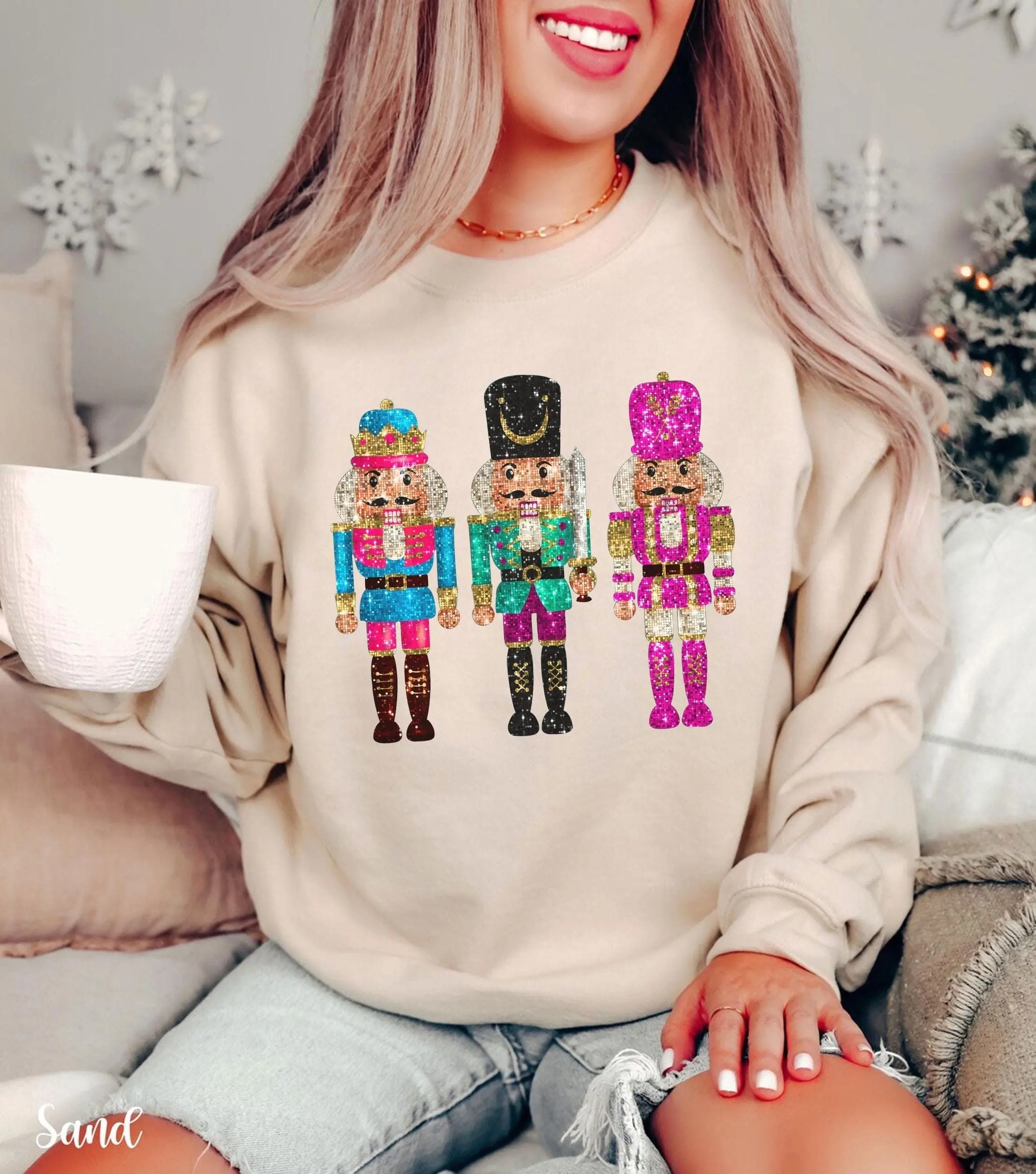 Classic Nutcracker Art Christmas Sweatshirt Vintage Holiday Crewneck Winter Gift Festive Pullover