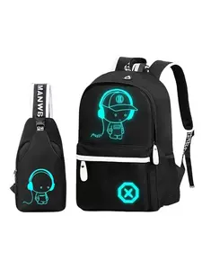 High-Value Men's Commuter Laptop Backpack Set + Chest Bag, Large Capacity Portable Travel Bags, Ideal for Daily Use and Outdoor Adventures