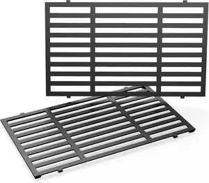 Uniflasy 7637 Grill Parts for Weber Spirit E210, 17.5 Inch Grill Grates for Weber Spirit E210, E220, S210, S215 with Front Control,Replacement Parts for Weber Spirit 200 & GS4 Spirit II E210, Spirit II E220