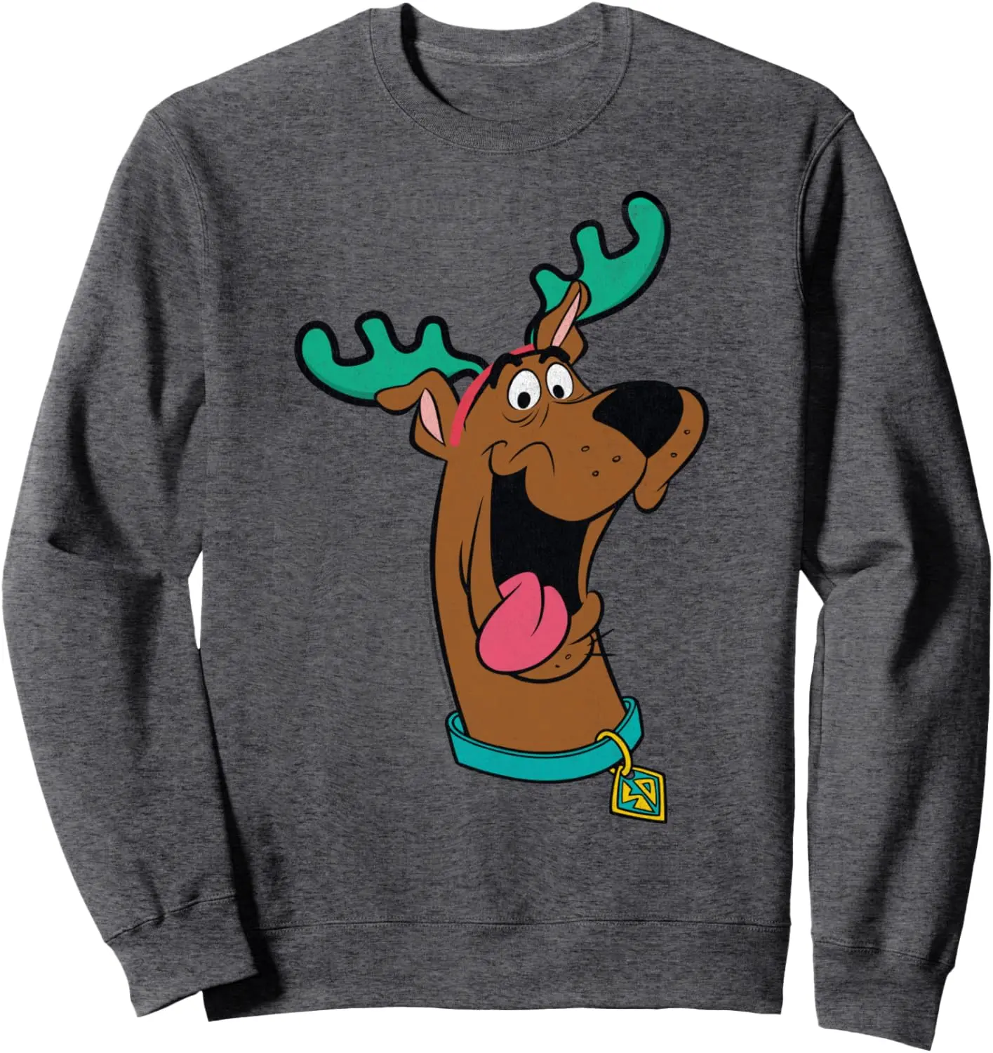 Scooby-Doo Christmas Reindeer Big Face Sweatshirt