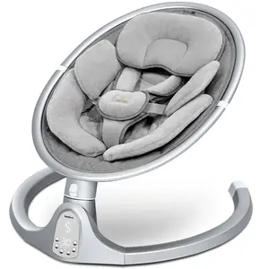 BabyBond Portable Baby Swing for Infants, Foldable Electric Bouncer with 5 Speeds & 10 Lullabies, Bluetooth Music & Remote Control, Plug-in or Battery Operated, #DealsForYouDays