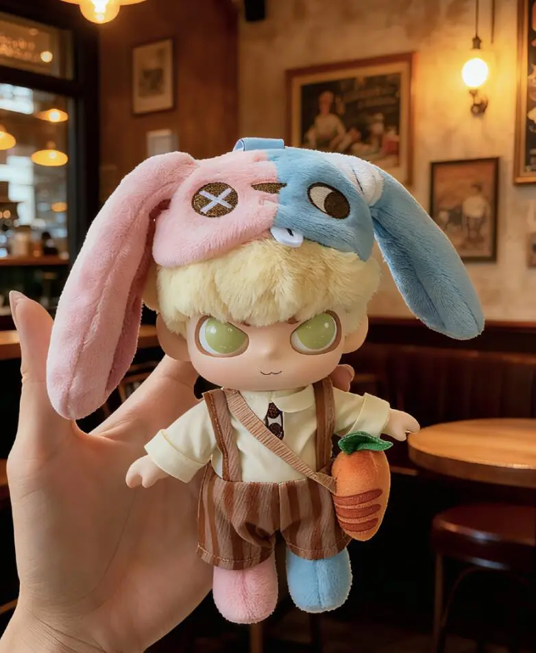 NICO-Animal town Plush Toy Doll，Bunny Plush Dolls，Soft Furry Collectibles，