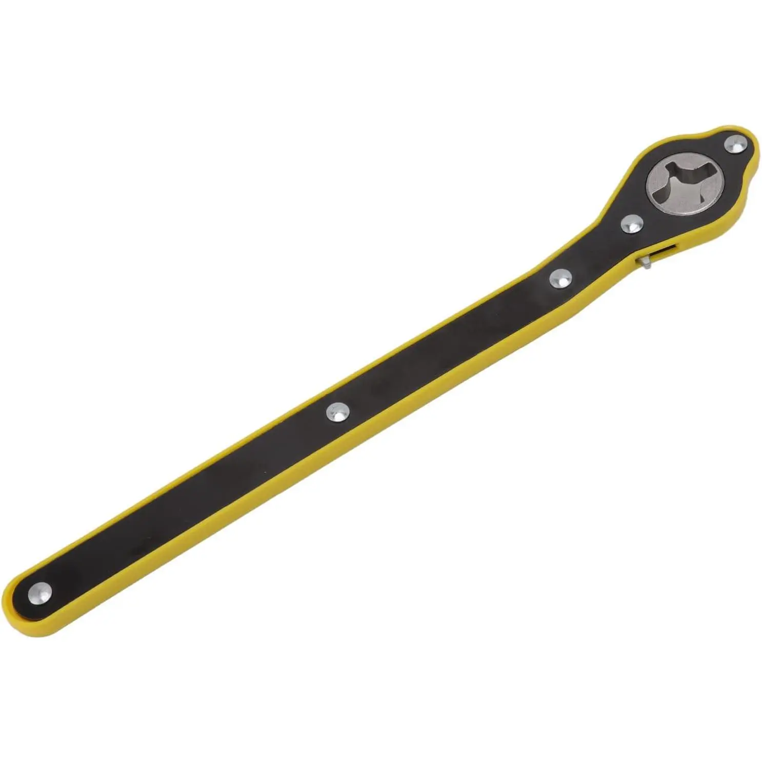 Heavy-Duty Steel Ratchet Spanner, one-hand operation with speed handle. Durable and widely compatible, portable for travel. Ideal hand tool for repairing and maintaining cars, motorcycles and various metal equipment in daily use