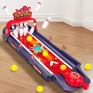 Bowling Game Toy, 1 Set Interactive Intelligence Finger Shooting Concentration Training Toys, Fun Indoor & Outdoor Bowling Toy for Family and Friend