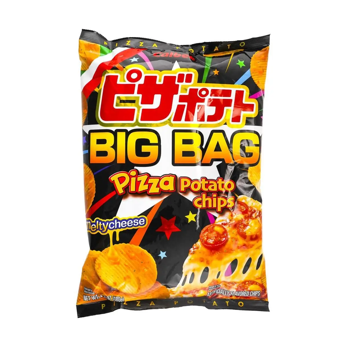 CALBEE Japanese Thick Cut Potato Chips Cheese Pizza Flavor 180g - Irresistible Snack
