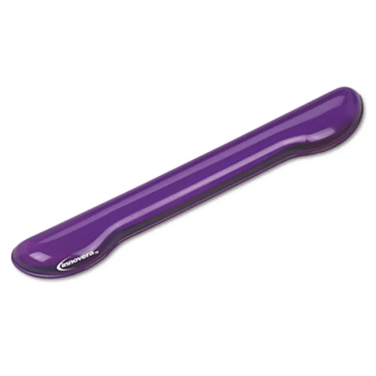 Innovera Ergonomic Wrist Rest for Keyboards with Soft Gel Cushion, Nonslip Rubber Base, Moisture Resistant, Stainproof and Washable, Purple, Stain Resistant, Non-Slip