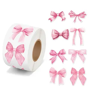 500 Bow Stickers for Crafting and Decoration, Adhesive Decals, Ideal for Creative Projects and Personalization, Universal Use for All Your DIY Needs