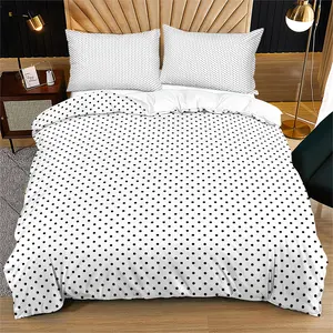 Polka Dot Bedding Set, Includes 1 Fitted Sheet & Pillowcases, Perfect Fit for Bedroom Decor, No Comforter Included