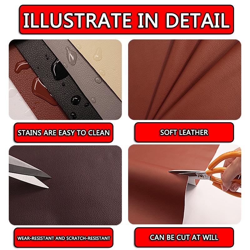 【EXTRA STRONG】 20x54 Inch Self Adhesive Leather Repair Patch Sticker Tape for DIY Enthusiasts and Homeowners Waterproof Durable Material for Refurbishing Old sofa 【EXTRA STRONG】 20x54 Inch Self Adhesive Leather Repair Patch Sticker Tape for DIY Enthusiasts and Homeowners Waterproof Durable Material for Refurbishing Old sofa