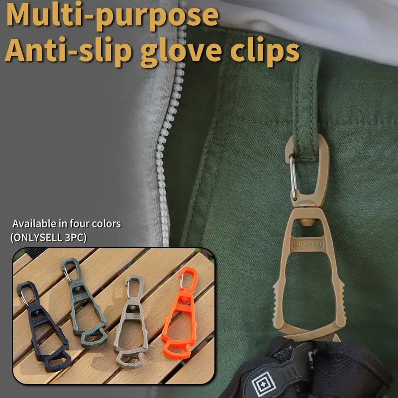 Outdoor Glove Clip, 1 Count Portable Work Safety Glove Clip, Multipurpose Hanging Storage Hook, Glove Clip, Outdoor Accessories, Work Glove Holders