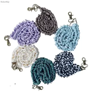 2026 NEW Cute Aesthetic Wrist Lanyard Keychain – Stretchy Coil Strap for Keys, Phone & ID Badge, Tangle-Free Soft Lightweight Lanyard, Durable Everyday Carry for School, Travel & Backpack Accessories