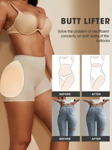 1 Pair of Silicone Butt Lift Pads, Two Size Options, Shapewear - Self-Adhesive Butt Lifting Pads - Washable and Reusable, Enhances Curves, Comfortable and Adjustable Fake Butt Inserts, Silicone Leg Pads for Shaping Legs, Womenswear