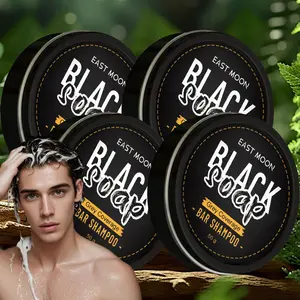 Black Soap for Gray Hair, Gray Coverage Soap, Soap Cover Reverse Grey Hair Bar, Hair Darkening Compressed Soap Bar, 50g