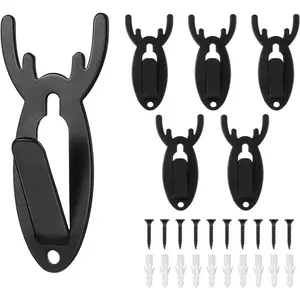 European Mount Skull Hanger 5 Skull Hooker Trophy Mounts Heavy Load Invisible Design for Bear Deer Pronghorn Smaller Skulls Display