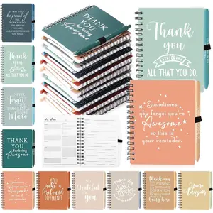 Bulk Employee Appreciation Gifts A6 Notebook with Pens CNA Week Appreciation Gifts Thank You for Team Office Coworker Staff Graduation Teacher Volunteers( Colors,20 Pcs)