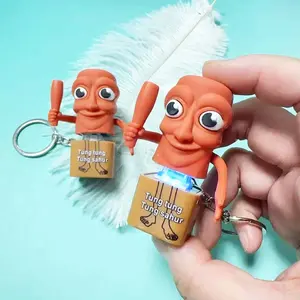 Cute Cat Paw Silicone Soft Toy Keychain Pendant, Creative Stress Relief Tool, Fun Cat Claw Stress Reliever Accessory for Kids & Adults, Portable Keychain Light