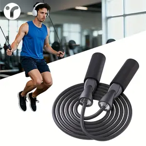 1 professional adjustable skipping rope, equipped with high-speed bearing and durable PVC material, suitable for bodybuilding, fitness and fat burning training in home/gym, Home Workout Equipment