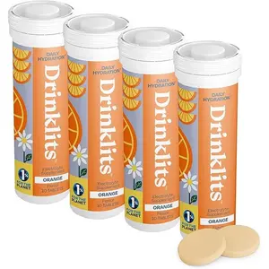 Orange Daily Hydration Tablets (4) Tube Bundle