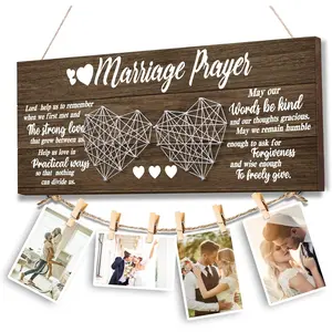 Wedding Gifts,Bachelorette Bridal Shower Gifts for Bride and Groom Engagement Present for Wife NewlyWed Couple Marraige Prayer Photo Holder