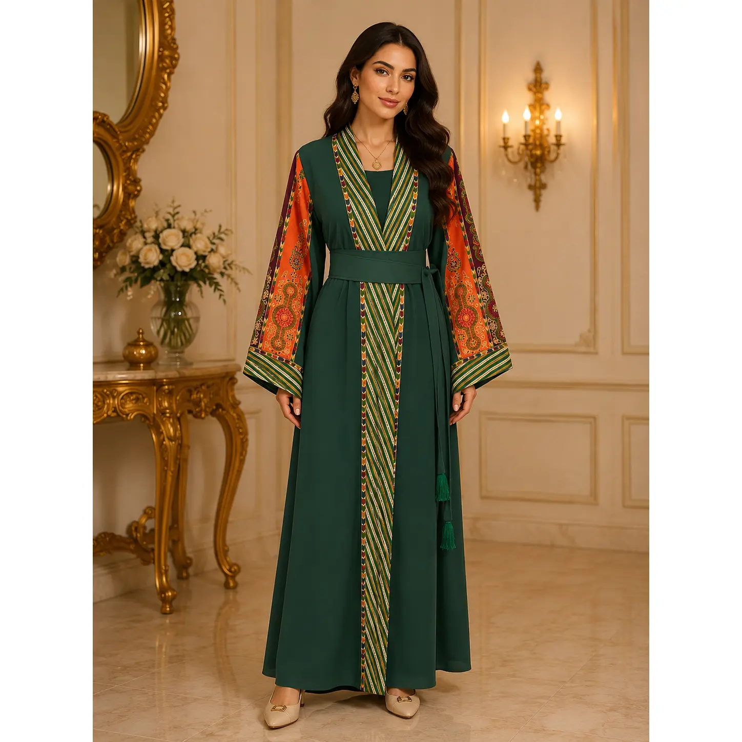 Elegant Malaka Modest Fashion Bisht Cardigan