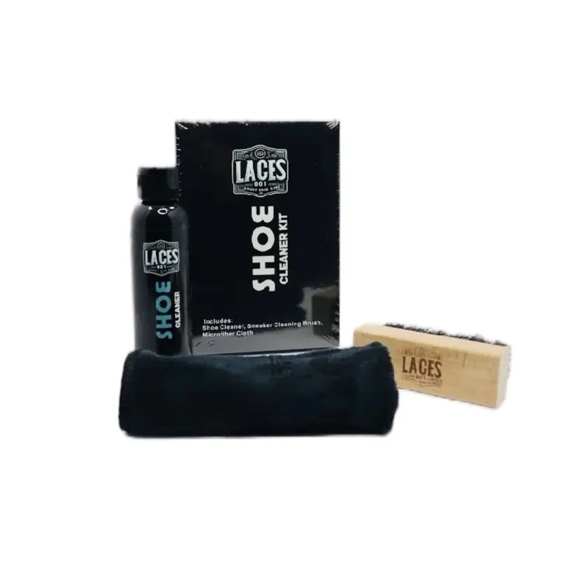 Laces 801 Luxury Shoes Care Kit with Shoe Cleaner, Sneaker Cleaning Brush, and Microfiber Cloth for Optimal Shoe Maintenance