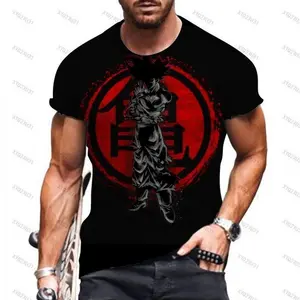 Mens Anime Dragon Ball Z 3D Super Saiyan Son Goku DBZ SSJ Short Sleeve T-shirt_1