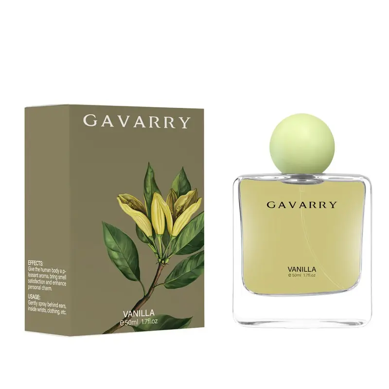 Gavarry Vanilla Perfume, Citrus Top Notes, Sweet Jasmine & Vanilla Middle, Warm Woody Base, Liquid Form, Sensory Awakening Fragrance, Floral Woody Fragrance