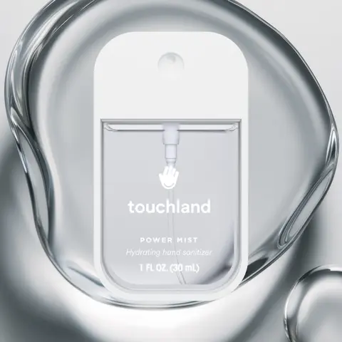 Touchland Unscented Power Mist Hand Sanitizer, Hydrating, Sanitizing & Delicately Scented, 1 Fl Oz