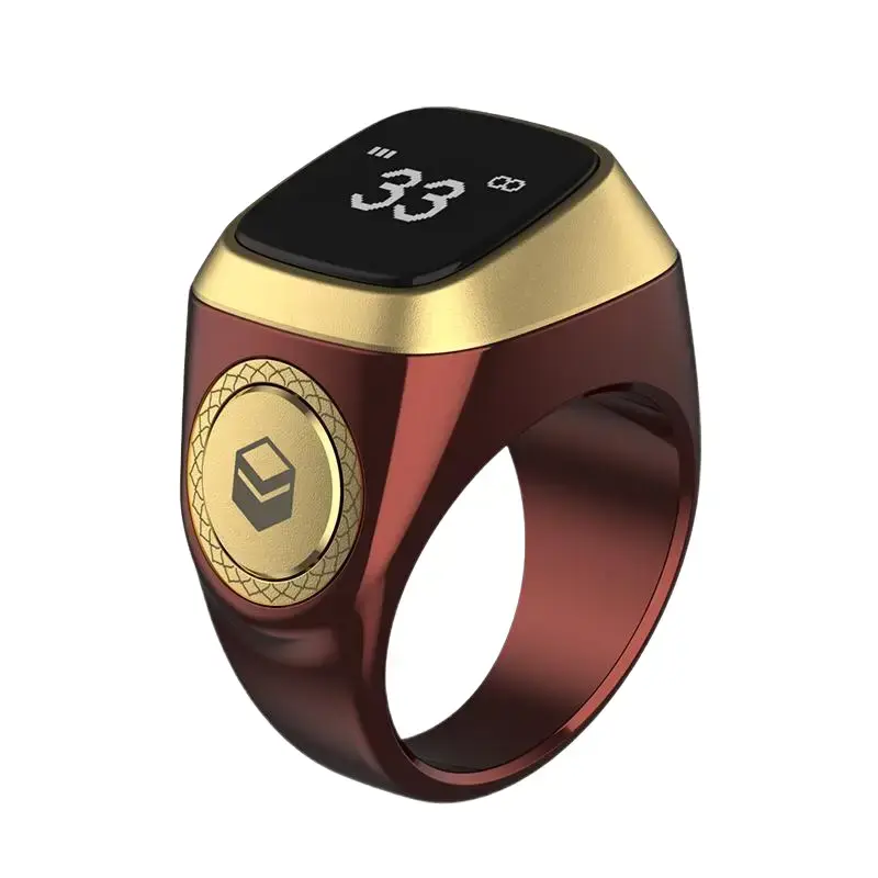2026 IQibla Smart Zikr Ring Praise Tasbih Tally Electronic Digital Counter for Muslims Prayer Time Vibration Reminder Waterproof new message wearable device fitness lifebee