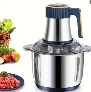5L Large Capacity Stainless Steel Bowl, 500W Electric Food Processor. Can be used for grinding and chopping meat; an ideal meat grinder, fresh vegetable chopper, and pet food processor for the kitchen. Meat Shredder outdoorfun