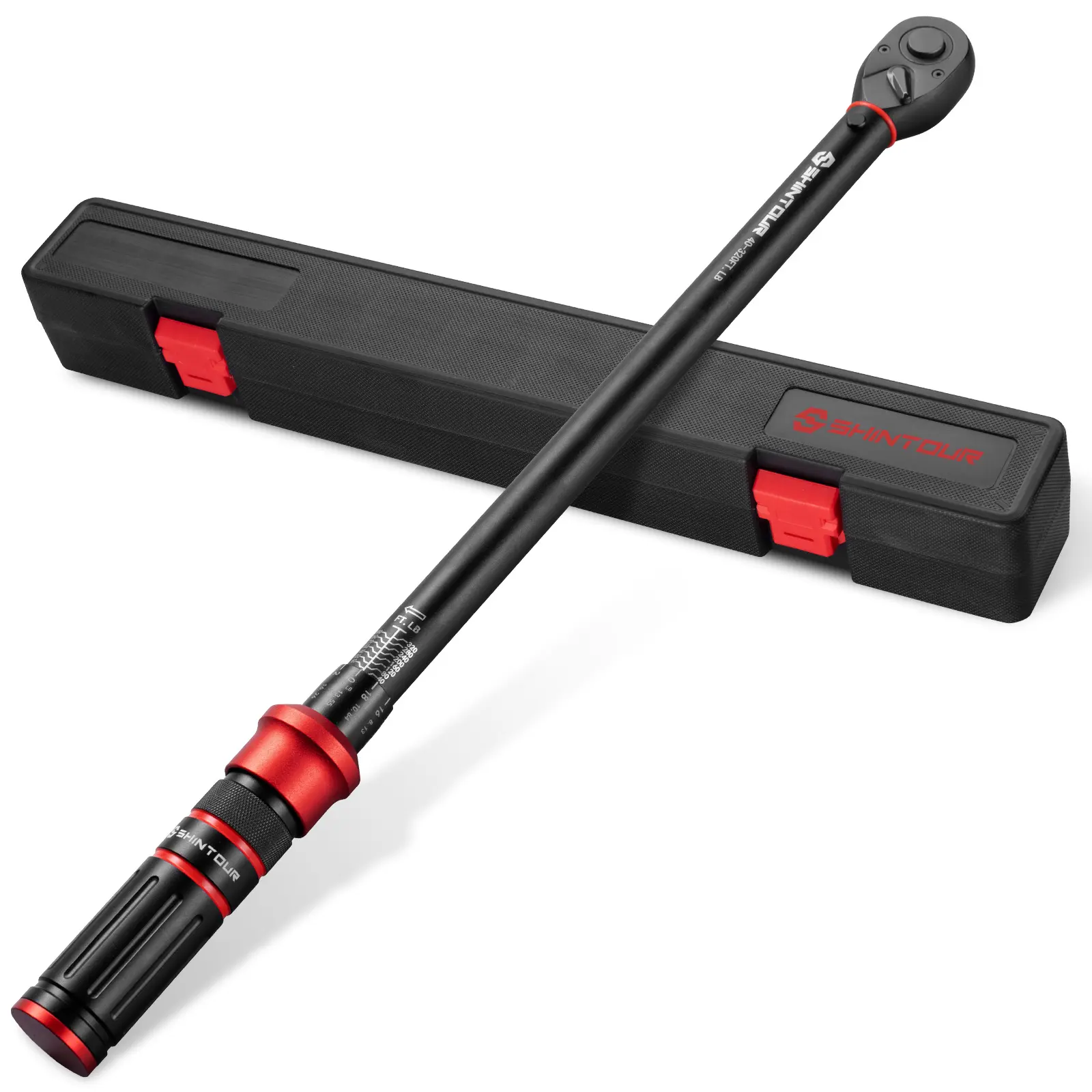 SHINTOUR Click Torque Wrench, 1/4", 3/8" & 1/2" Drive, 72-Tooth Dual-Direction Ratchet, ±3% Accuracy, Dual Scale Adjustable Torque Wrench for Automotive, Motorcycle, Bicycle & DIY,llave de torque,inch pound torque wrench,click torque wrench