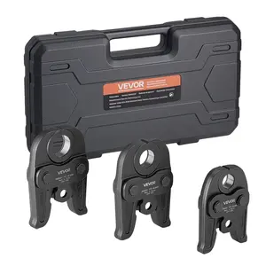 VEVOR MegaPress Jaws, 3PCS Pressing Jaws 1/2", 3/4" & 1" for MegaPress Carbon Steel Pipes, Compatible with Standard Press Tools, Includes Carrying Case