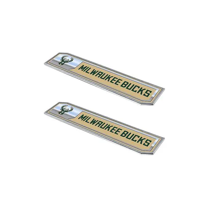Logo Brands Milwaukee Bucks 2-Pack Emblem Decal