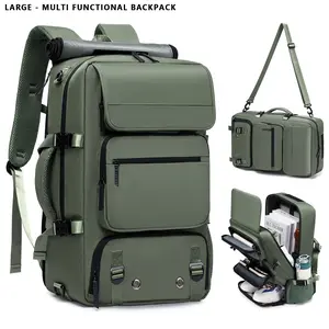 Large Capacity Travel Backpack for Business Trips Multifunctional with Advanced Shoe Compartment Port Lightweight Durable Outdoor Hiking for Men Women