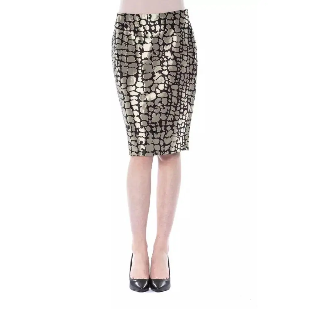 Elegant Gold Tube Short Skirt