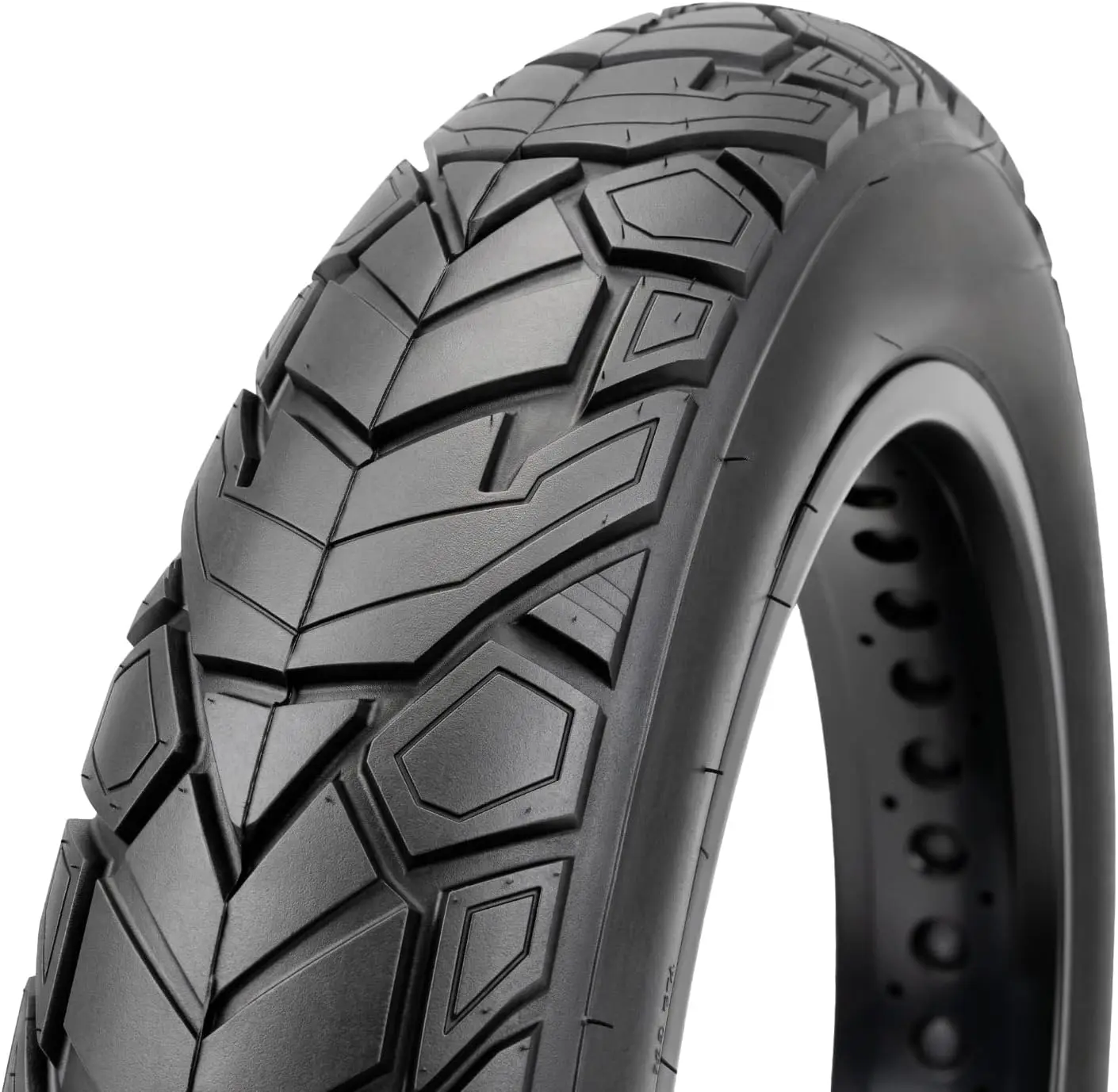 MOHEGIA 20x4.0 Fat Tire (98-406mm), Heavy-Duty Folding All-Terrain Tire for E-Bikes & Hybrid Bikes, Aggressive Block Tread for All Seasons Urban and Gravel Riding, 20X4.0 Inch, 98-406 Mm