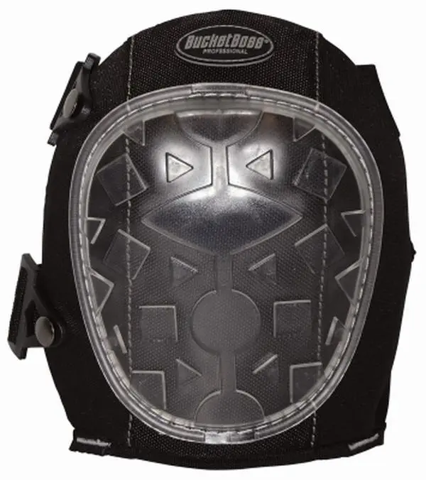 Bucket Boss Hard Shell Knee Pad with Gel Dome Padding, Hard Plastic Cap, and Adjustable Strap with Buckle for Heavy Duty Protection, Outdoor Activities, Shock-Absorbing, 1.2 Lbs, Sliding & Swiveling, Sports, Knee Pads, Volleyball Gear, Protective Shell, W
