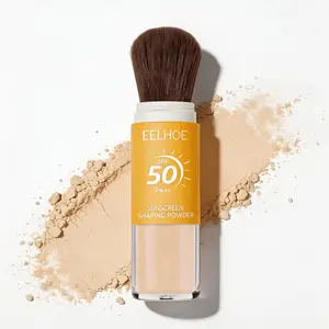 EELHOE Sunscreen Shaping Powder Cosmetic , Silica Oil-Water Balance, Lavender Extract Soothing, Delicate Translucent Non-Greasy, Gentle Plant-Based Dual-Function UV Facial Setting Powder for All Skin Types Lightweight Radiant Finish Smooth dusting powder