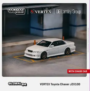 TARMAC 1:64 SCALE VERTEX TOYOTA CHASER JZX100 WHITE METALLIC diecast