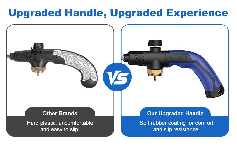 Weed Torch Propane Burner,High Output Weed Burner, Propane Blow Torch with Self Igniting and Flame Control Valve for Weeding, Melt Ice,Charcoal Starter-Fuel Not Included