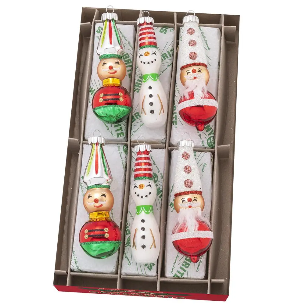 Holiday Splendor 6-Count 2.5" Nutcracker Christmas Decoration, Party Decor, Home Decor Ornament