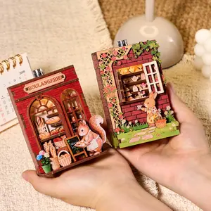 Cartoon DIY Refrigerator Stickers, Magnetic Flexibility, Wooden Building Blocks, 3D Puzzle with Lights, Home Decoration