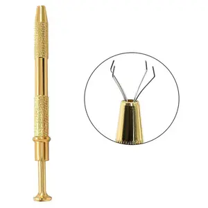 4-Claw Piercing Ball Grabber Aluminum Alloy Mini Rhinestone Claw Tweezers for Daily Maintenance tools