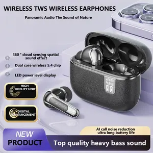 True Wireless Stereo Headphones, Free Wireless Design, Bluetooth-compatible Comfort & HiFi Sound, Enhanced Bass, Ideal for Sports Enthusiasts