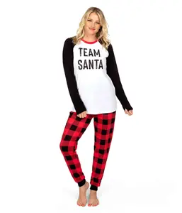Women's Team Santa Crew Neck Pajama Set
