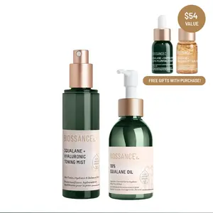 Biossance Head-to-Toe Hydration Duo-TikTok Exclusive Bundle- 100% Squalane Oil + Squalane + Hyaluronic Toning Mist – Hydrating, Plumping, Fast-Absorbing – For Dewy, Balanced Skin