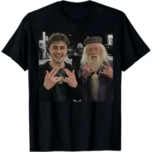 Funny Wizard Magic Shirt, HP Hip Hop Tee, Gangsta Half Blood, Harry Meme, Potion Master, Dumbledore Shirt, Movie Shirt, Gift for Harry Fans.