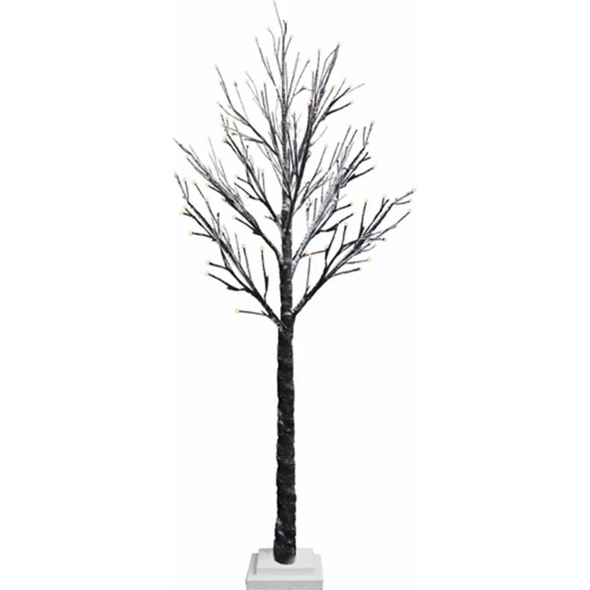 G.Debrekht 791-113 Holiday Splendor Decorative Lighted Glass Tree Decor, 48 in., 48 LED Lights at Branches, Home Festive Ornament to Accentuate Beauty