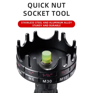 Nut Zipper Drill Attachment Tool Accessories Stainless Steel Aluminum Alloy Hardware
